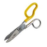Klein Tools 2100-8 Free-Fall Electrical Scissors/Snips, Stainless Steel, Micro-Serrated, Extended Handle