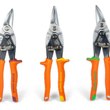 Klein Tools 1202SR Straight-Cutting Aviation Snips with Wire Cutter, 1.5 in Blade