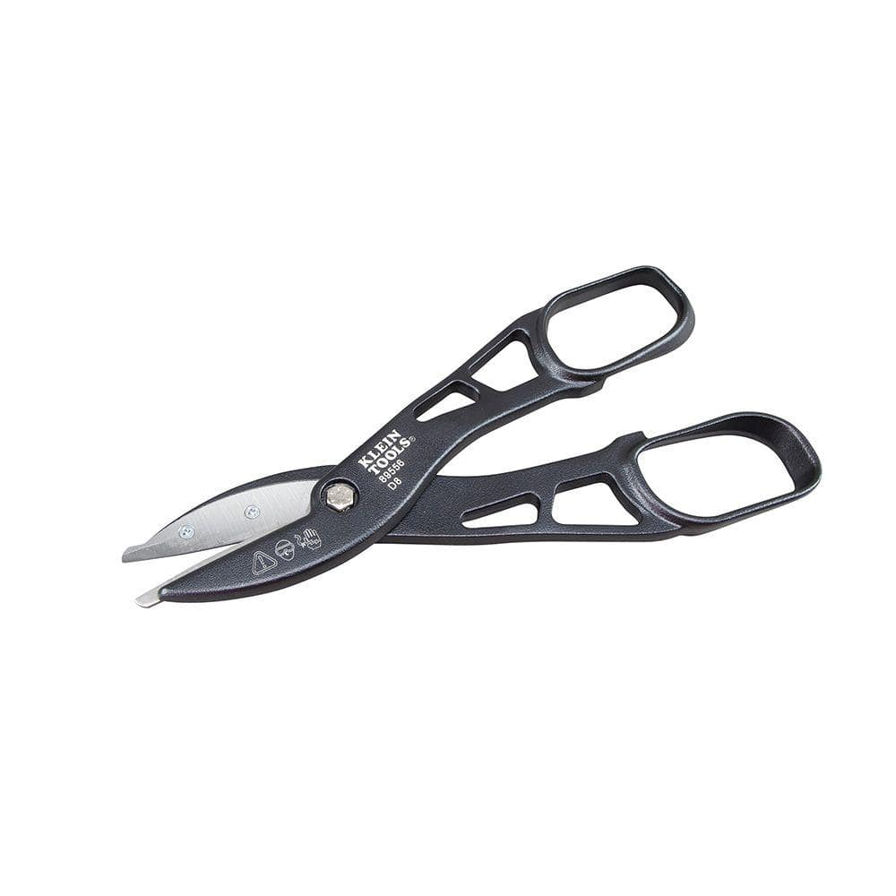 Klein Tools 12 in. Tin Snips, 3.5 in Blades, Replaceable High-Carbon Cutting Edges (Model 89556)