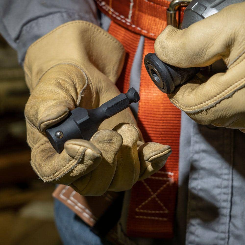 Klein Tools NRHDA Impact Socket Adapter, 7/16 in Hex Quick-Change