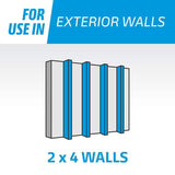 Knauf Kraft Faced Batten Insulation R-13, 3-1/2" x 15" x 93"