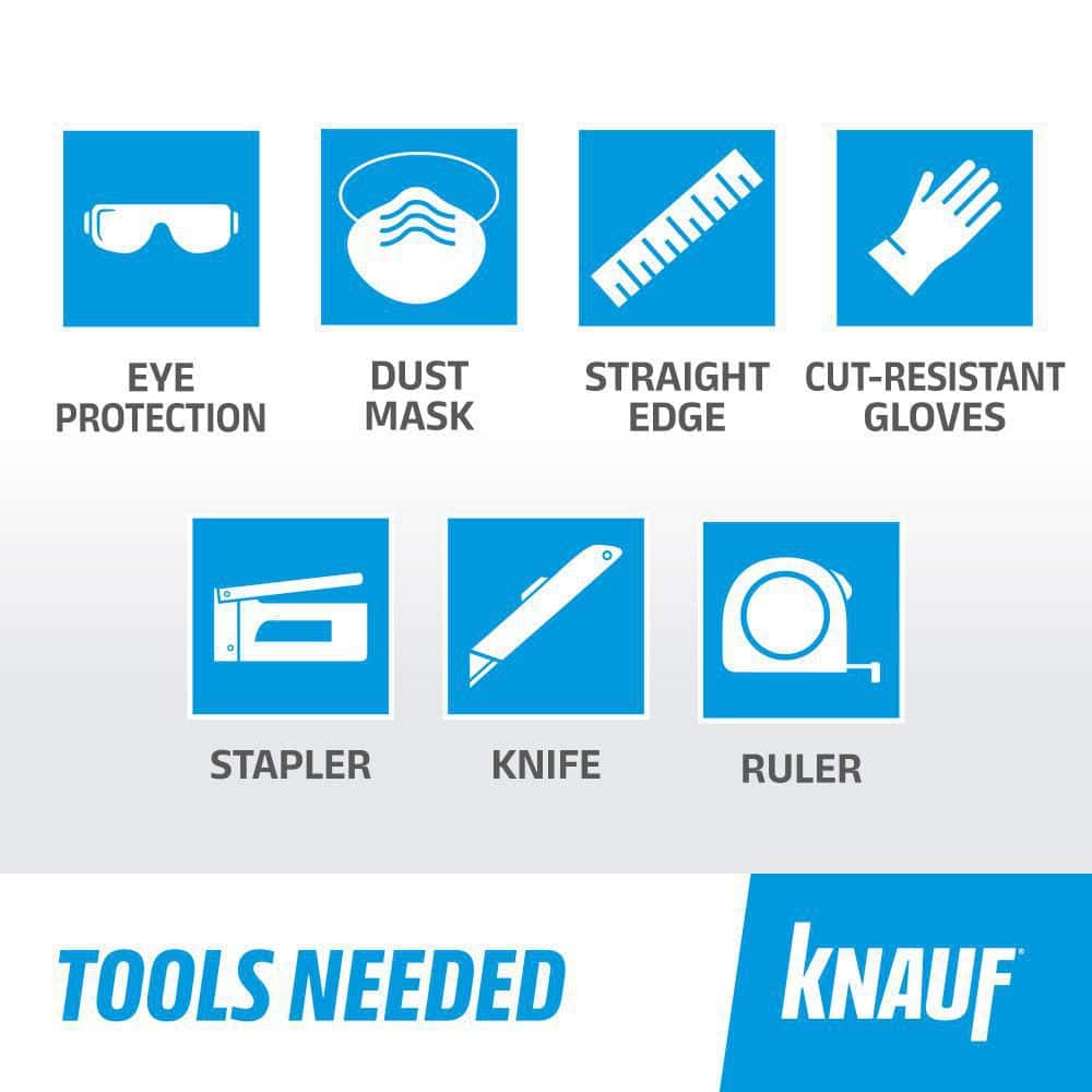 Knauf Insulation R-19 EcoRoll Kraft Faced Fiberglass Insulation Roll, 6-1/4 in x 15 in x 39.2 ft (48.96 sq ft)