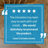 Knauf Insulation R-13 EcoBatt Unfaced Fiberglass Insulation Batt, 3.5 in x 24 in x 96 in, 176 sq ft