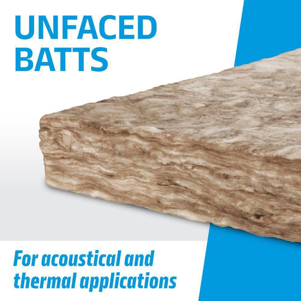 Knauf Insulation R-30 EcoBatt Unfaced Fiberglass Insulation Batt, 10" x 16" x 48" — 69.33 sq ft