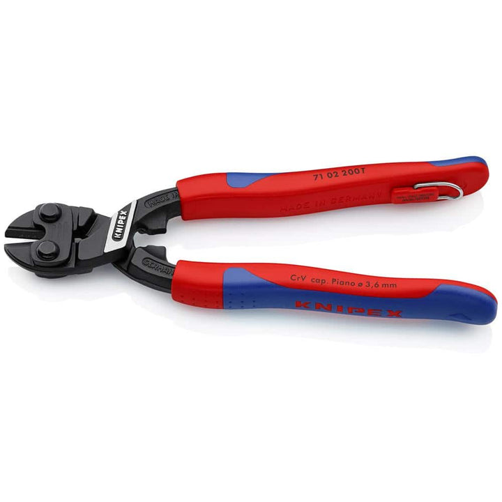 KNIPEX 8 in. CoBolt Mini Bolt Cutters with Dual-Component Comfort Grips and Tether Attachment