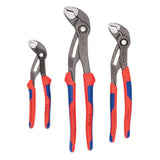 KNIPEX 3-Piece Comfort Grip Cobra Pliers Set
