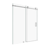 Kobiworks Serenity 60 in. W x 79 in. H Single Sliding Frameless Shower Door in Chrome with 3/8 in. Clear Glass