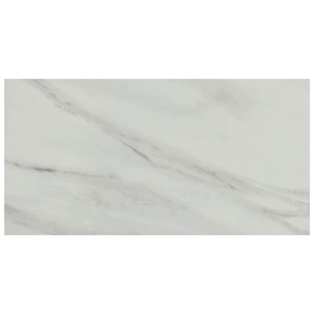 MSI Kolasus White 12 in. x 24 in. Matte Porcelain Floor and Wall Tile (16 sq. ft. / Case)
