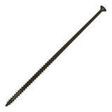 KTX Cutter #10 x 6 in. Ultra Guard Square Drive Flat-Head Coarse Thread with Nibs Double Auger Wood Deck Screws (100 per Box)