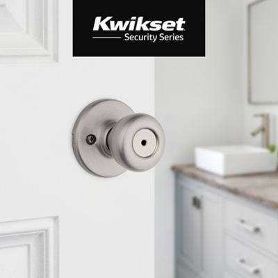Kwikset Tylo Satin Nickel Privacy Door Knob – Universal Handing