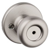 Kwikset Tylo Privacy Bed/Bath Door Knob, Satin Chrome