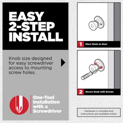 Kwikset Tylo Satin Nickel Dummy Knob – Universal Handing