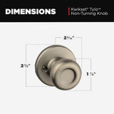 Kwikset Tylo Antique Brass Half-Dummy Door Knob