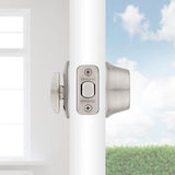 Kwikset 660 Series Satin Chrome Single Cylinder Deadbolt featuring SmartKey