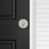 Kwikset 660 Series Satin Nickel Single Cylinder Deadbolt with SmartKey Security and Microban