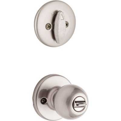 Kwikset Polo Security Set Combo Pack with Single-Cylinder Deadbolt and Entry Knob, Satin Nickel