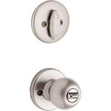 Kwikset Polo Security Set Combo Pack with Single-Cylinder Deadbolt and Entry Knob, Satin Nickel