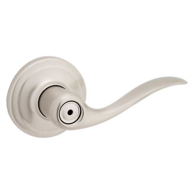 Kwikset Tustin Matte Black Privacy Bed/Bath Door Lever with Microban Antimicrobial Technology