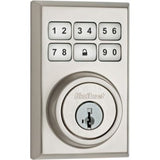 Kwikset Z-Wave SmartCode 910 Contemporary Satin Nickel Single Cylinder Electronic Deadbolt with SmartKey Security