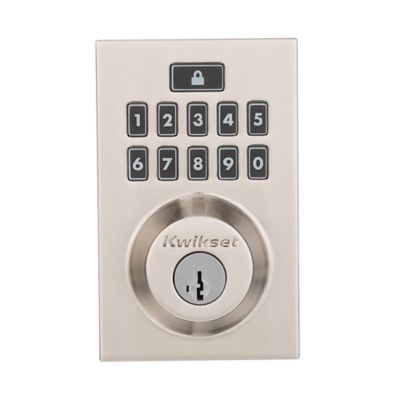 SmartCode 913 Contemporary Venetian Bronze Electronic Deadbolt with San Clemente Handleset and Halifax Interior Lever