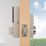 SmartCode 913 Contemporary Venetian Bronze Single Cylinder Electronic Deadbolt with Halifax Hall/Closet Lever