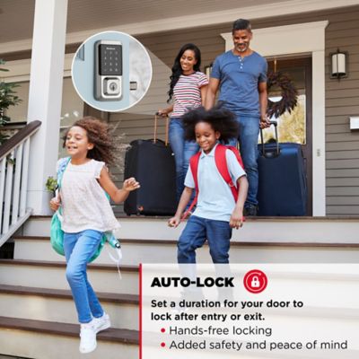 HALO Satin Nickel Single-Cylinder Electronic Smart Lock Deadbolt Featuring SmartKey Security, Touchscreen and Wi-Fi