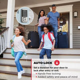 HALO Satin Nickel Single-Cylinder Electronic Smart Lock Deadbolt Featuring SmartKey Security, Touchscreen and Wi-Fi