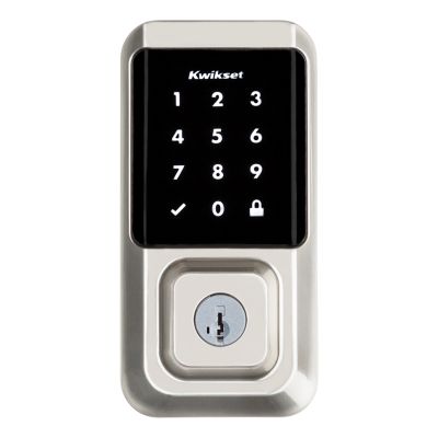 HALO Satin Nickel Single-Cylinder Electronic Smart Lock Deadbolt Featuring SmartKey Security, Touchscreen and Wi-Fi