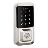 Kwikset Halo Touchscreen Wi‑Fi Smart Lock Deadbolt with SmartKey Security, Satin Nickel, Includes Halifax Lever