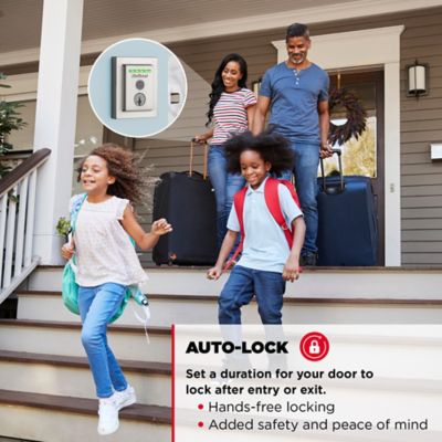 Kwikset Halo Touch Fingerprint Wi‑Fi Smart Lock Deadbolt with SmartKey Security, Satin Nickel, Contemporary, with Halifax Lever