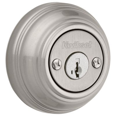 Kwikset Satin Nickel Double Cylinder Deadbolt featuring SmartKey Security (985 15 SMT)