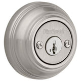 Kwikset Satin Nickel Double Cylinder Deadbolt featuring SmartKey Security (985 15 SMT)