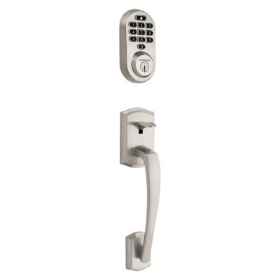 HALO Satin Nickel Keypad Wi‑Fi Electronic Single-Cylinder Smart Lock Deadbolt featuring SmartKey Security