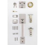 Kwikset Amador Satin Nickel Single Cylinder Door Handleset Less Interior Pack with Microban Antimicrobial Technology