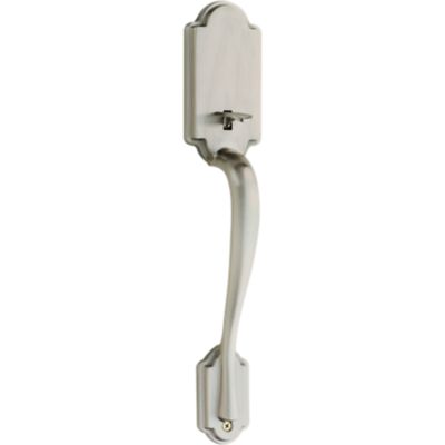 Kwikset Arlington Satin Nickel Door Handleset without Deadbolt with Hancock Door Knob
