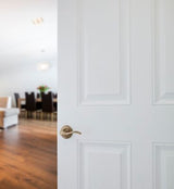 Kwikset Balboa Satin Nickel Right-Handed Dummy Door Lever with Microban Antimicrobial Technology