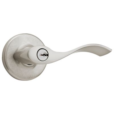 Kwikset Balboa Satin Nickel Entry Lockset, ANSI/BHMA Grade 3, KW1, 1-3/4 in