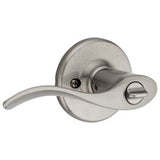 Kwikset Balboa Satin Nickel Keyed Entry Door Lever with Pin & Tumbler, Reversible, Grade 3