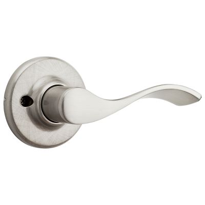 Kwikset Balboa Satin Nickel Passage Hall/Closet Door Lever with Microban Antimicrobial Technology