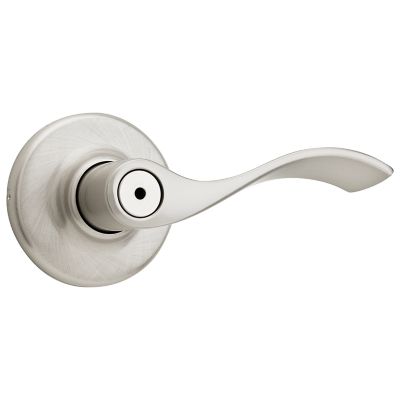 Balboa Satin Nickel Privacy Bed/Bath Door Lever with Microban Antimicrobial Technology