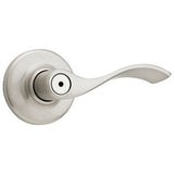 Kwikset Lido Satin Nickel Privacy Bed/Bath Door Lever with Microban Antimicrobial Technology