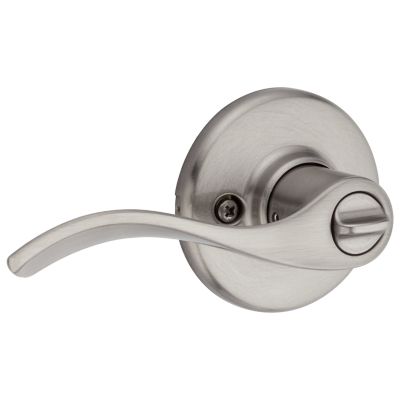 Balboa Satin Nickel Privacy Bed/Bath Door Lever with Microban Antimicrobial Technology