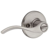Balboa Satin Nickel Privacy Bed/Bath Door Lever with Microban Antimicrobial Technology