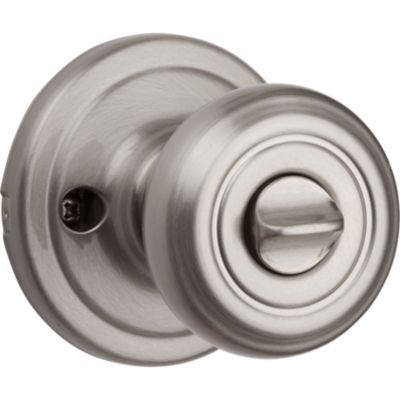 Kwikset Cameron Satin Nickel Keyed Entry Door Knob with SmartKey Security