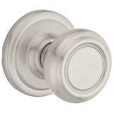 Kwikset Cameron Satin Nickel Passage Hall/Closet Door Knob with Microban Antimicrobial Technology