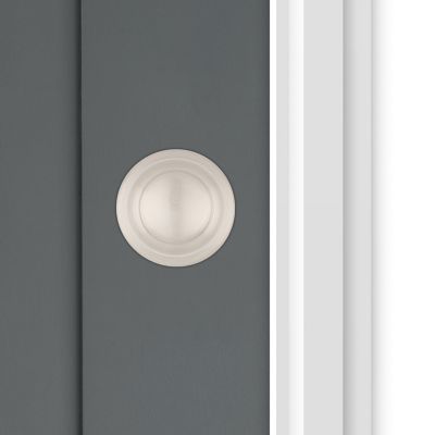 Kwikset Cove Satin Nickel Dummy Door Knob with Microban Antimicrobial Technology