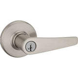 Kwikset Delta Satin Chrome Entry Door Lever with SmartKey Security