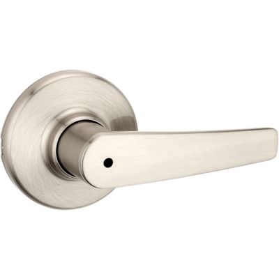 Kwikset Delta Privacy Door Lever, Polished Brass, Reversible (Bed/Bath)