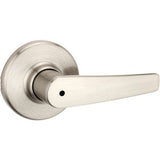 Kwikset Delta Satin Chrome Privacy Bed/Bath Door Lever