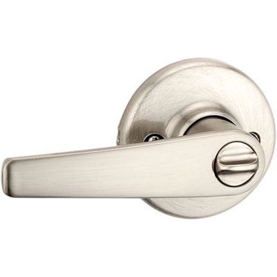 Kwikset Delta Privacy Door Lever, Polished Brass, Reversible (Bed/Bath)